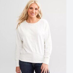 Daytrip for The Buckle White Textured Dolman Top